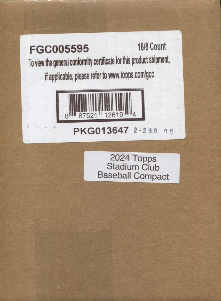 2024 Topps Stadium Club Baseball Hobby Compact 16-Box Case