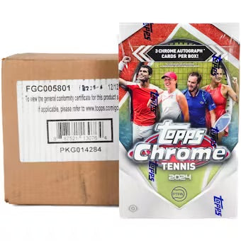 2024 Topps Chrome Tennis Hobby 12-Box Case