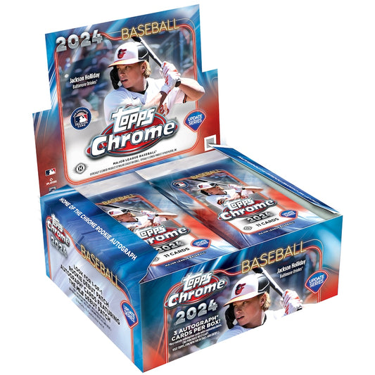 2024 Topps Chrome Update Series Baseball Jumbo 8-Box Case