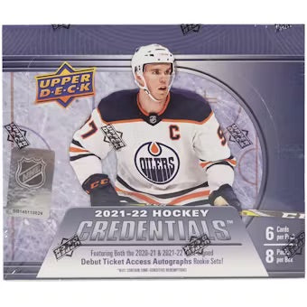 2021-22 Upper Deck Credentials Hockey Hobby Box