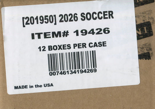 2026 Panini Prizm World Cup Soccer Hobby 12-Box Case
