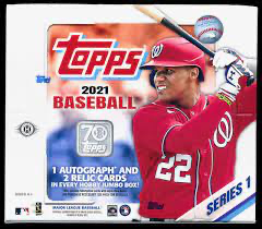 2021 Topps Series 1 Baseball Jumbo Box