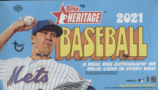 2021 Topps Heritage Hobby Baseball Box