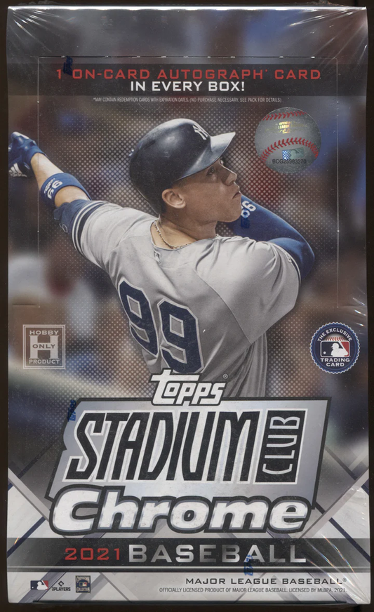 2021 Topps Stadium Club Chrome Baseball Hobby Box