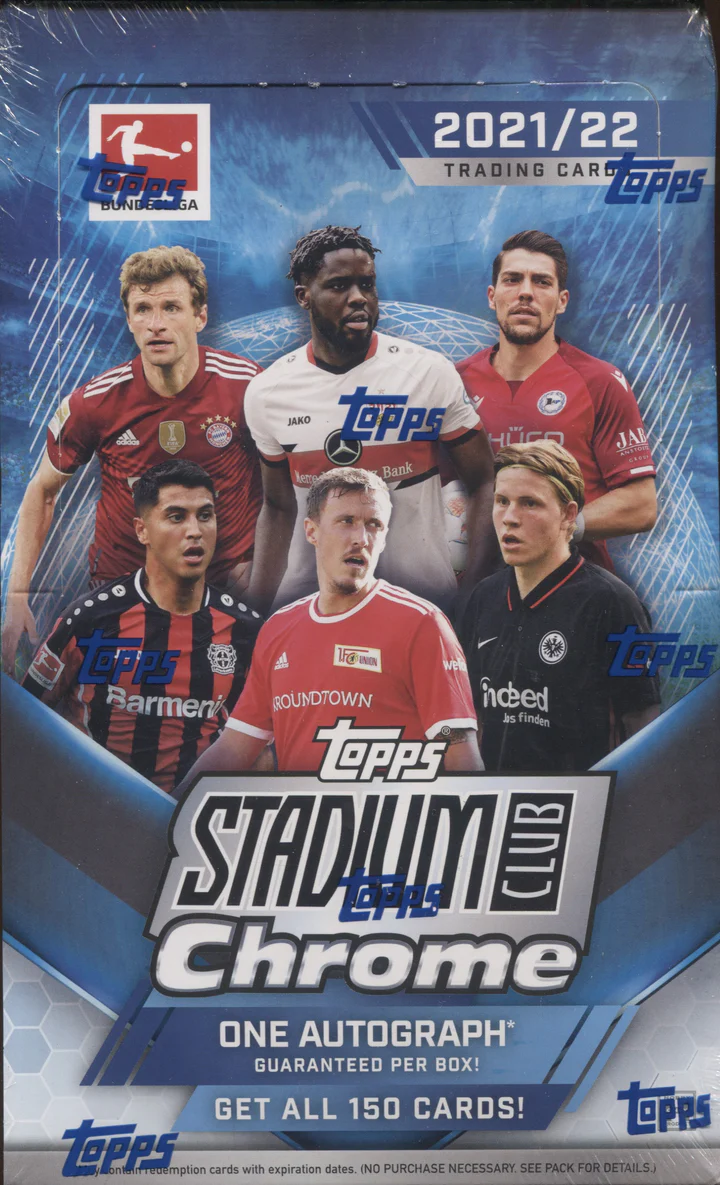 2021-22 Topps Stadium Club Chrome Bundesliga Soccer Hobby Box