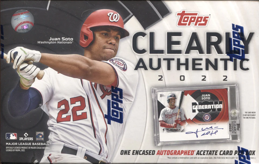 2022 Clearly Authentic Baseball Hobby Box