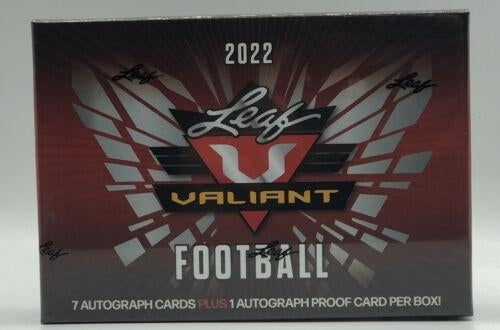 2022 Leaf Valiant Football Hobby Box